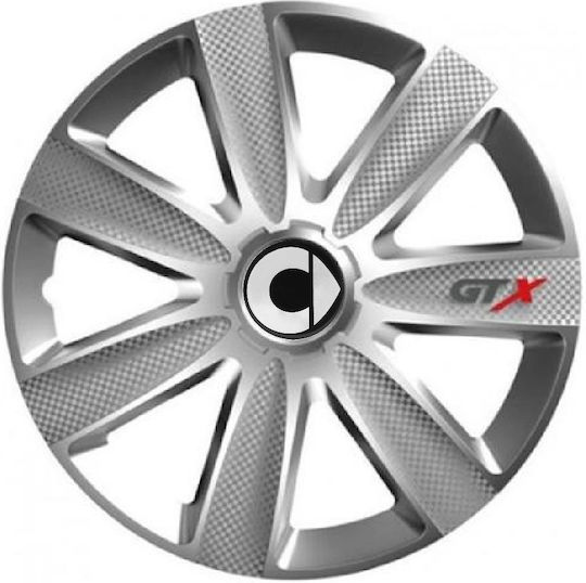 Тасии Трохове Автомобилни Versaco Carbon Gtx 13" С 3d Метален Емблема Smart 4 Броя