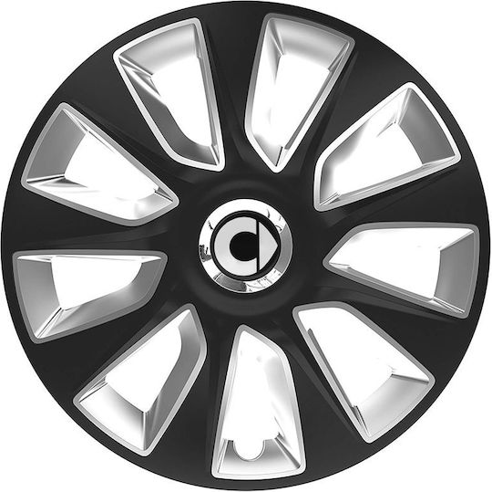 Тасии Трохов Автомобилни Versaco Stratos Rc Черно Хром 16" Знак 3d Метален Smart 4 Броя