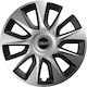 Car Wheel Hubcaps Versaco Stratos Chrome Black ...