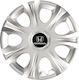 Car Wheel Hubcaps Versaco Impulse Silver 14" 3d Metal Logo Honda 4 Pieces