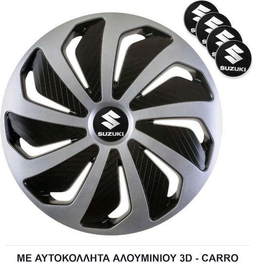 Capace De Roți Auto Versaco 16" Wind Sb Cbx Compatibilitate 3D Metalic Suzuki 4 Bucăți