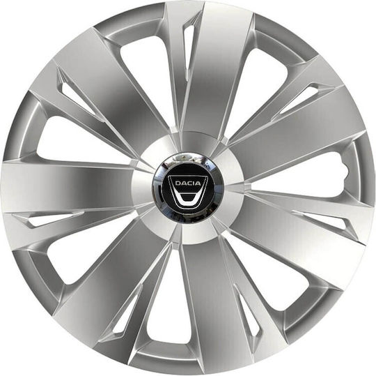 Тасии Трохове Автомобилни Versaco Energy Rc Сребристи 14" Сигма 3d Метално Dacia 4 Броя