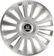 Car Wheel Hubcaps Versaco Luxury Silver 16" 3d Metal Logo Honda 4 Pieces