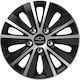 Car Wheel Hubcaps Versaco Paris Black Chrome Silver Bolts 14" 3d Metal Logo Chevrolet 4 Pieces