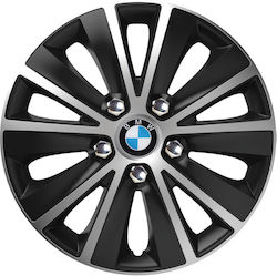 Car Wheel Hubcaps Versaco Rapide Nc Black Chrom...