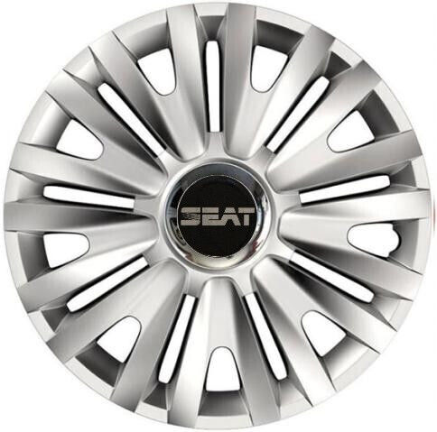 Car Wheel Hubcaps Versaco Royal Rc 14" 3d Metal Logo Seat 4 Pieces