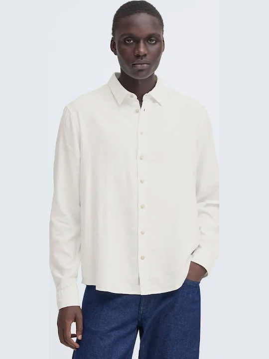 Blend Linen Shirt White