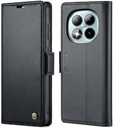 Caseme 023 Luminus Handyhülle Brieftasche Schwarz Xiaomi Redmi Note 15 Pro Plus 5G / Poco M8 Pro 5G