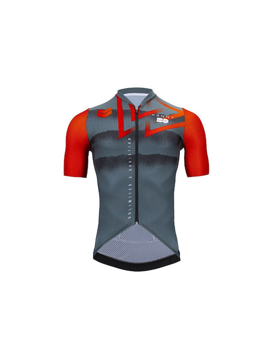 Kenny Herren Kurze Ärmel Fahrradtrikot Mehrfarbig