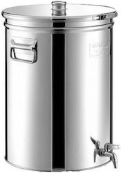 Stainless Steel Stock Pot Capacity 50L with Diameter 37.5cm