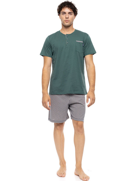 Ulisse Sommer Herrenpyjama Sea Green