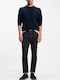 Delaware Men's Elastic Jeans Pants with Slim Fit Dark Blue