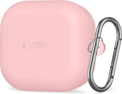 Tech-protect Husă Silicon Cu Cârlig Samsung Galaxy Buds 4 4 Pro Roz Pudrat 5906302392896