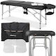 Habys Vera 60 Comfy Portable Black Physiotherapy Bed Made of Aluminum 185x60cm