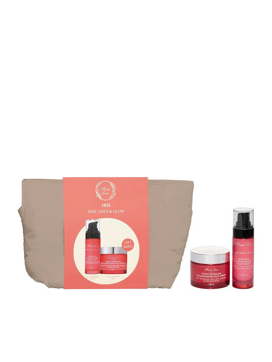 Fresh Line Iris Fine Lines & Glow Комплект за Блясък за Лице 3 броя