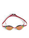 Arena Python Swimming Goggles Adults with Anti-Fog Lenses Red