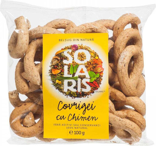 Pretzel Din Făină Integrală Cu Chimen 100g Solaris