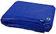 Pânză Impermeabilă Universală 5x8 M 80g/m² Densitate Inele Metalice De Prindere Culoare Albastră