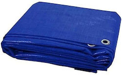 Universal Waterproof Tarp 6x10 M 80g/m² Density Metal Fastening Rings Blue Color