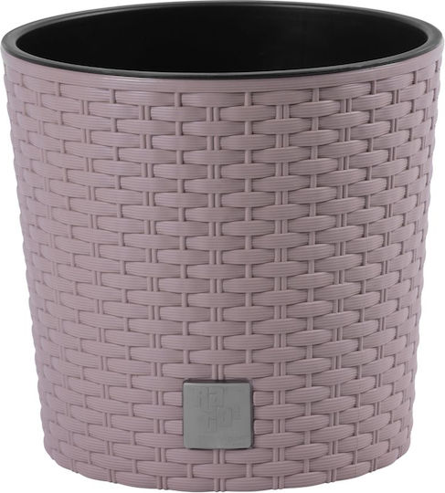 SGTT Plastic Round Pot White 19x19cm