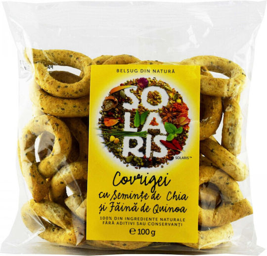 Whole Wheat Quinoa Chia Seeds Breadsticks 100g Solaris