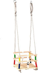 SGTT Aufhängen Hölzernes Kinder Schaukel 30x30cm Mehrfarbige