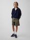 Kids Fabric Shorts/Bermuda Mesculen Green