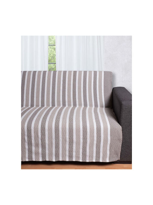 Silk Fashion Four-Seater Sofa Throw 180x320cm Beige
