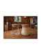Galifas General Use Vase with Lid Wooden Transparent 500ml 1 Piece