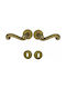 Viobrass Front Door Handle with Rosette No 217 Pair Antique Bronze