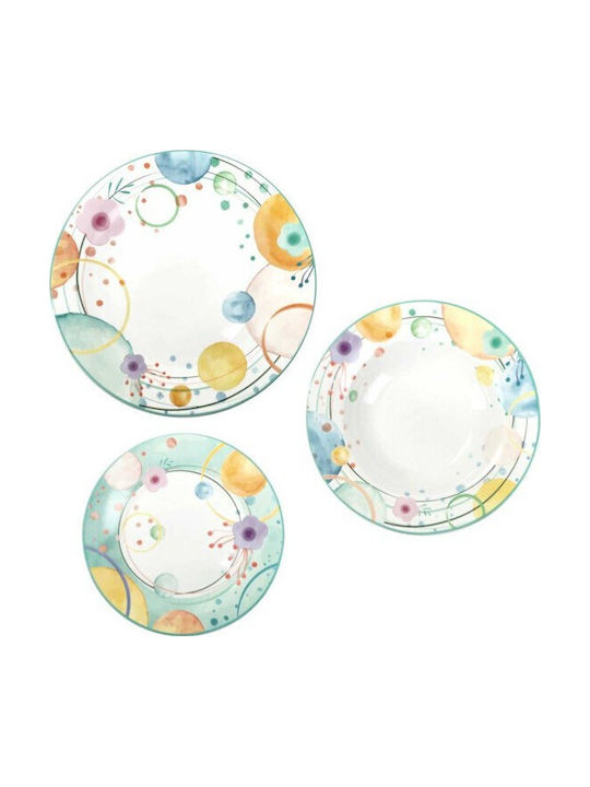 Brandani White Porcelain Dinnerware Set 18pcs