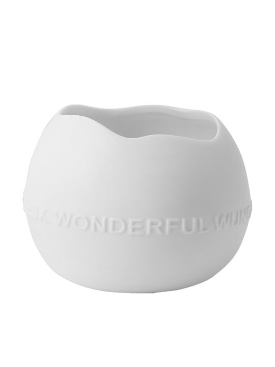 Raeder Porcelain Candle Holder Suitable for Tealights in White Colour 8.5x8.5x6.7cm