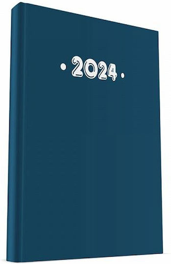 Ydrogeios Дневник Daily Планиращ 2026 Navy Син 10x14см