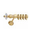 Anartisi Metallische Vorhangstange Philosophy Einzeln 25mm Durchmesser 240cm Gold Matt