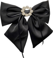 Ecarla Haarspangen Mit Schleife Rhinestones Schwarz Xl Sp441cz