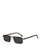 Boss Unisex Sunglasses with Gray Metallic Frame and Black Lenses Boss 1918/S V81/IR