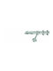 Enis by Domus Metallic Curtain Pole Karpathos Single Diameter 25mm Length 160cm Nickel Matte