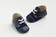 Ever Kid Βαπτιστικά Δερμάτινα Sneakers Αγκαλιάς Μπλε