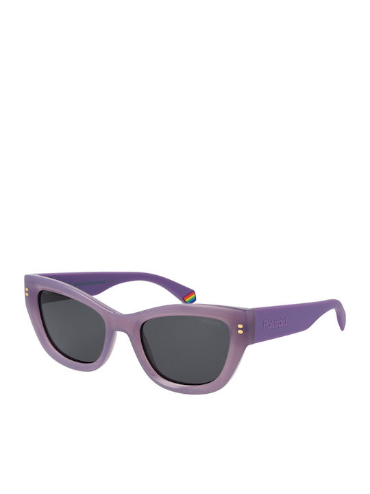 Polaroid Women's Sunglasses with Purple Horn-Ri...