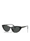 Ralph Lauren Women's Sunglasses with Black Horn-Rimmed Frame and Black Lens RA5352U 500187