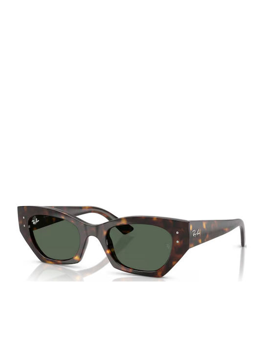 Ray Ban Zena Unisex Sunglasses with Brown Horn-...