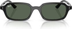 Ray Ban Sunglasses Black with Horn-Rimmed Frame