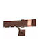 Anartisi Matrix One-Way Metallic Curtain Track in Copper Colour 160cm