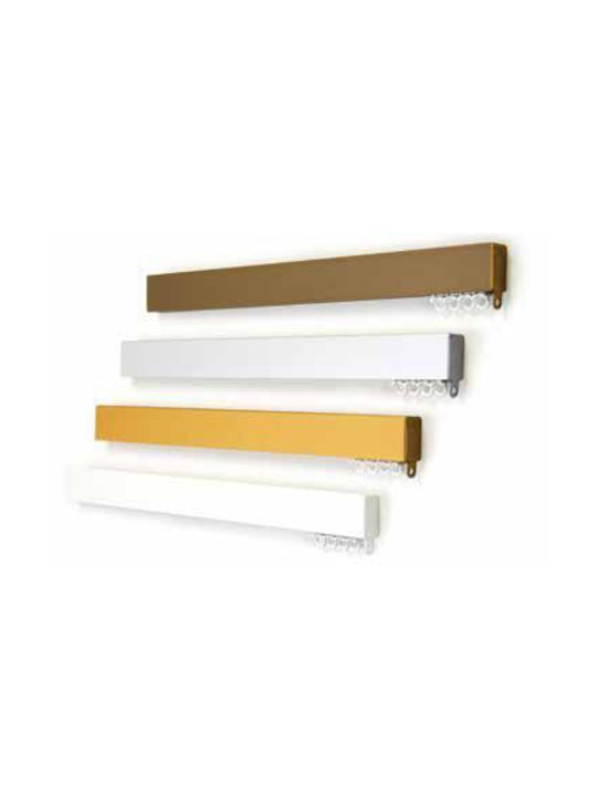 Anartisi One-Way Metallic Curtain Track in Gold Colour 300cm