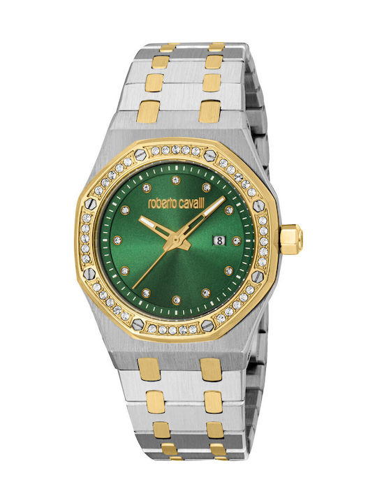 Roberto Cavalli Womens Watch Battery with Silve...