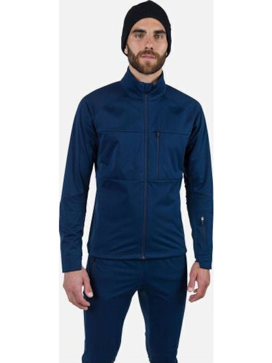 Winter Softshell Waterproof and Windproof Jacket Navy Blue
