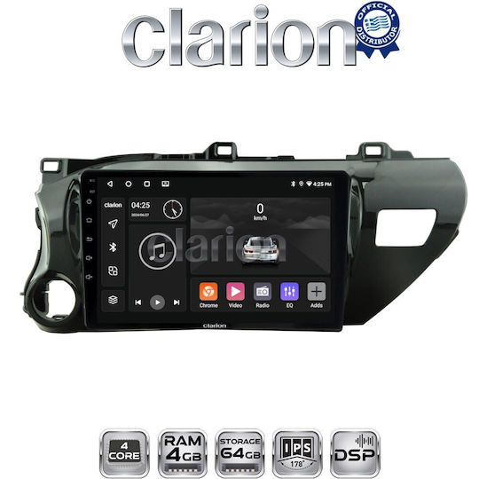Clarion Gl32588 OEM Мултимедийна Екран Автомобилни Аудио Системи Toyota Hilux 2017> CarPlay AndroidAuto BT GPS Wi-Fi GPRS