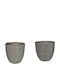Pakketo Plant Pot Ceramic Gray 2pcs