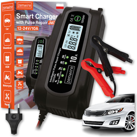 Zenwire JMD-10 Car and Truck Battery Charger 12/24V