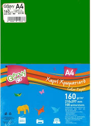 Groovy Paper A4 160gr/m² 100 Sheets Green